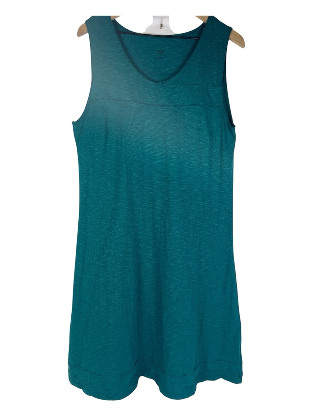 Horny Toad Sz XL Oolong Teal Dress Sleeveless Organic Cotton Blend Outdoors EUC